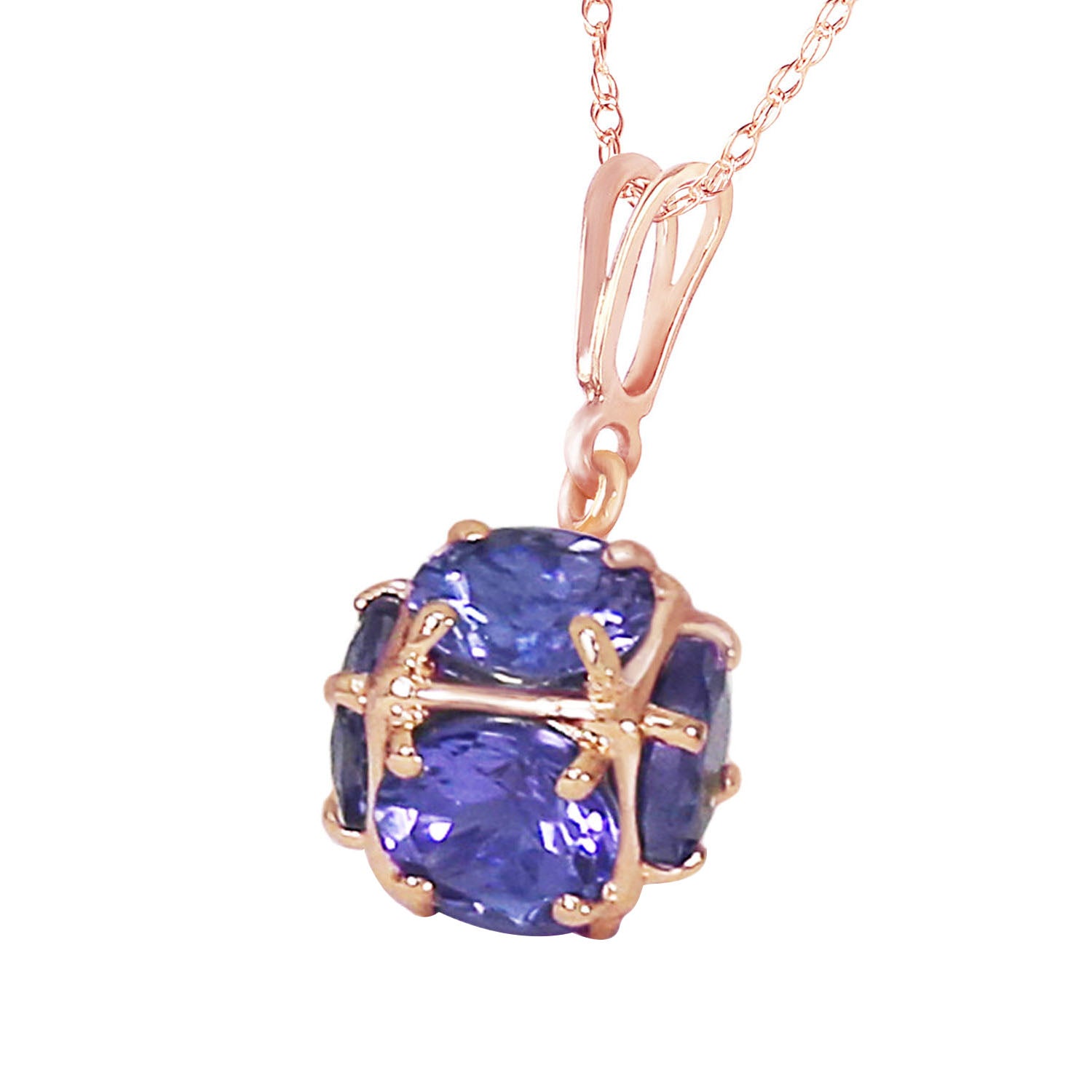 Regal Crown Tanzanite Necklace