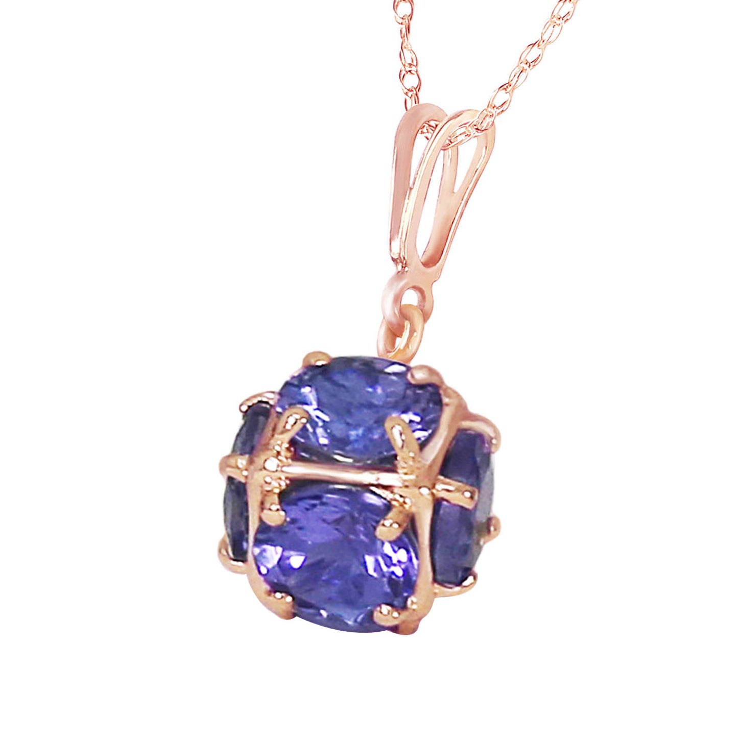 Radiant Orb Tanzanite Necklace