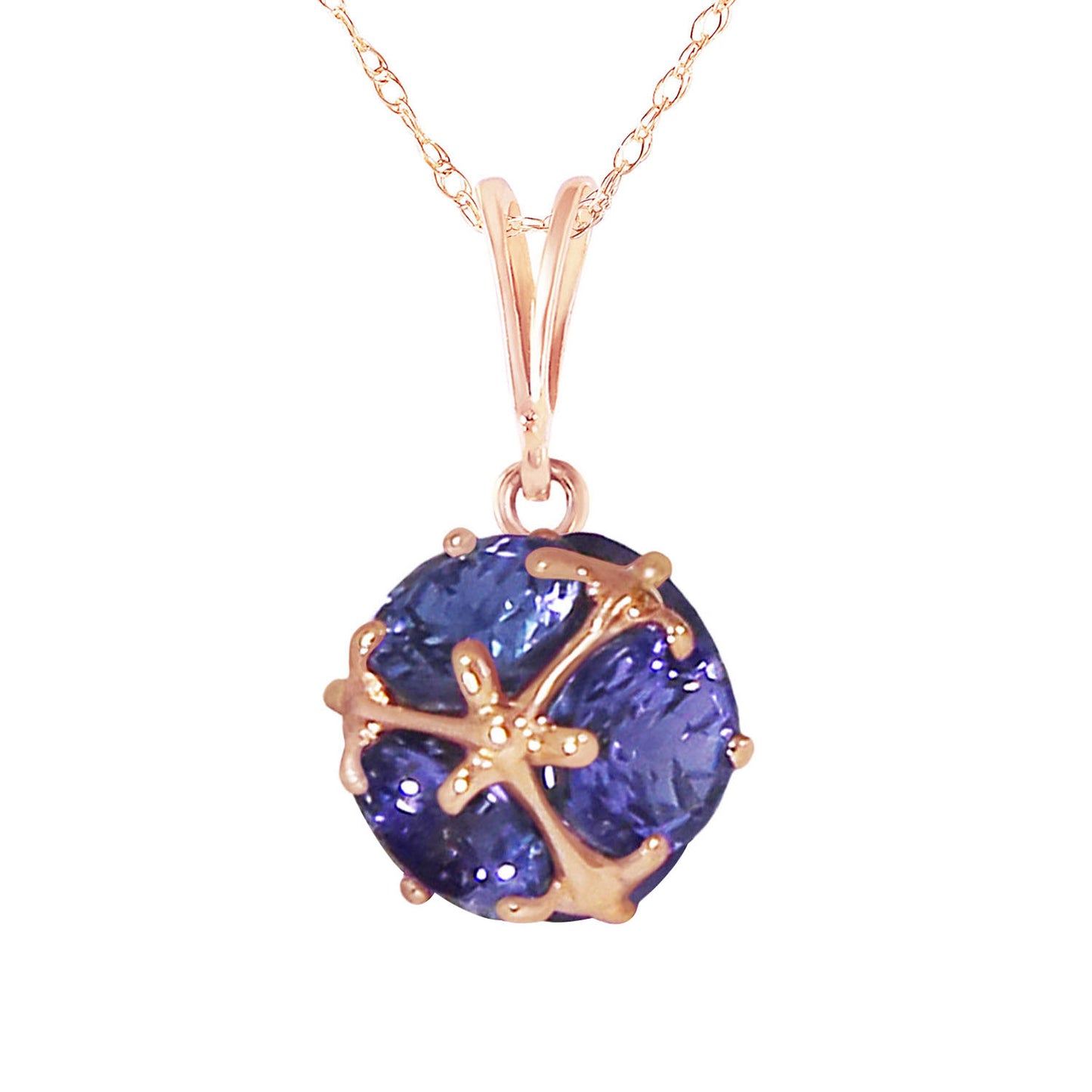 Radiant Orb Tanzanite Necklace