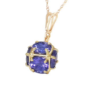 Regal Crown Tanzanite Necklace