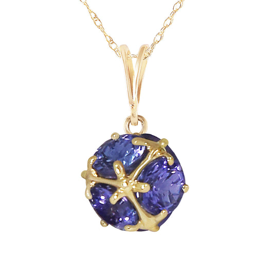 Radiant Orb Tanzanite Necklace