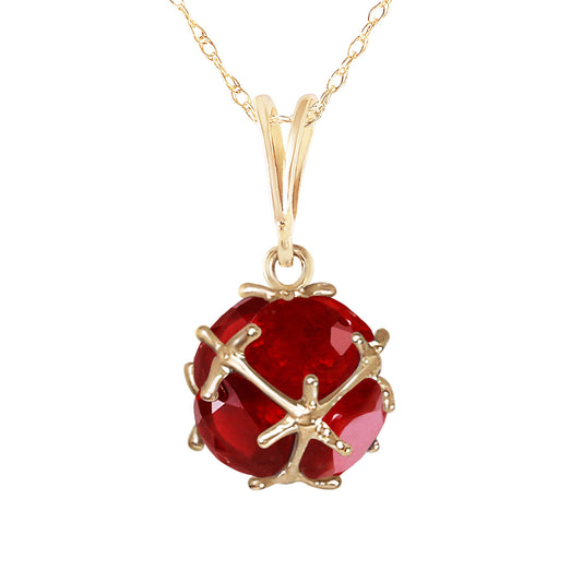 Regal Crown Ruby Neckalce