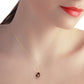 Regal Crown Garnet Necklace