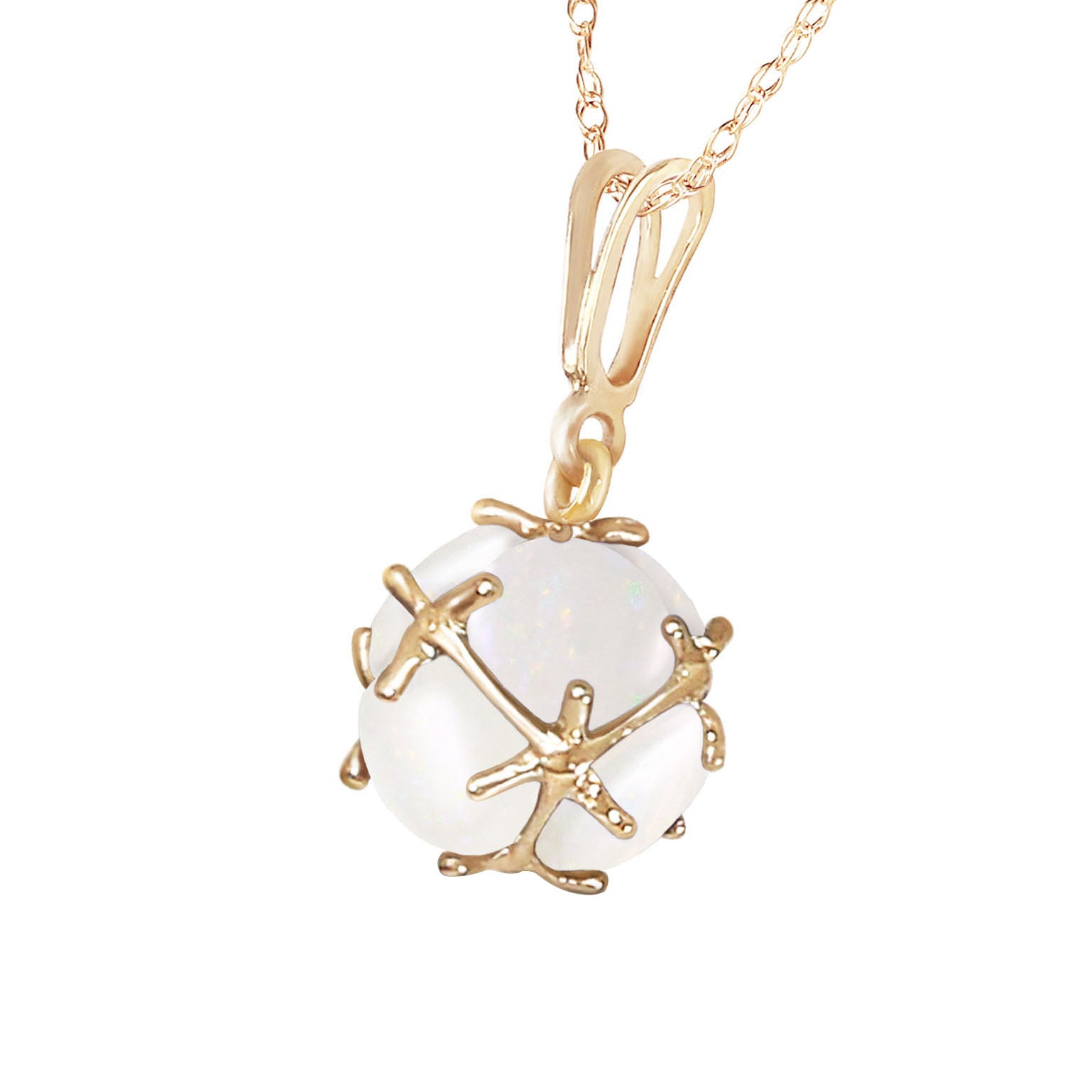 Regal Crown Opal Necklace