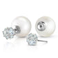 Regal Crown Aquamarine & Pearl Earrings
