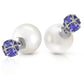 Regal Crown Tanzanite & Pearl Earrings