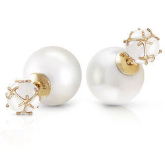 Regal Crown Opal & Pearl Earrings