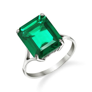 Essential Facet Emerald Ring