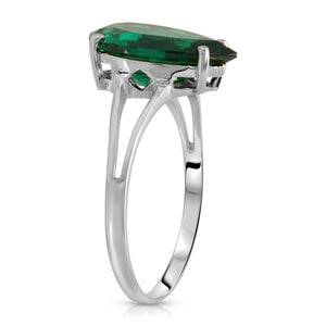 Essential Droplet Emerald Ring