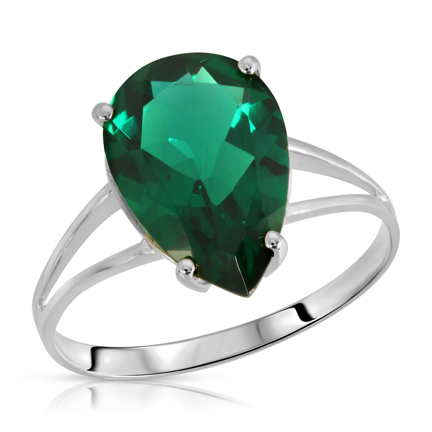 Essential Droplet Emerald Ring