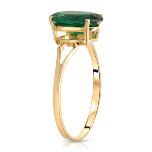 Gleaming Glow Emerald Ring