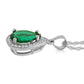 Hidden Light Emerald & Diamond Necklace