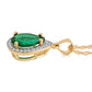 Hidden Light Emerald & Diamond Necklace