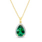 Hidden Light Emerald & Diamond Necklace