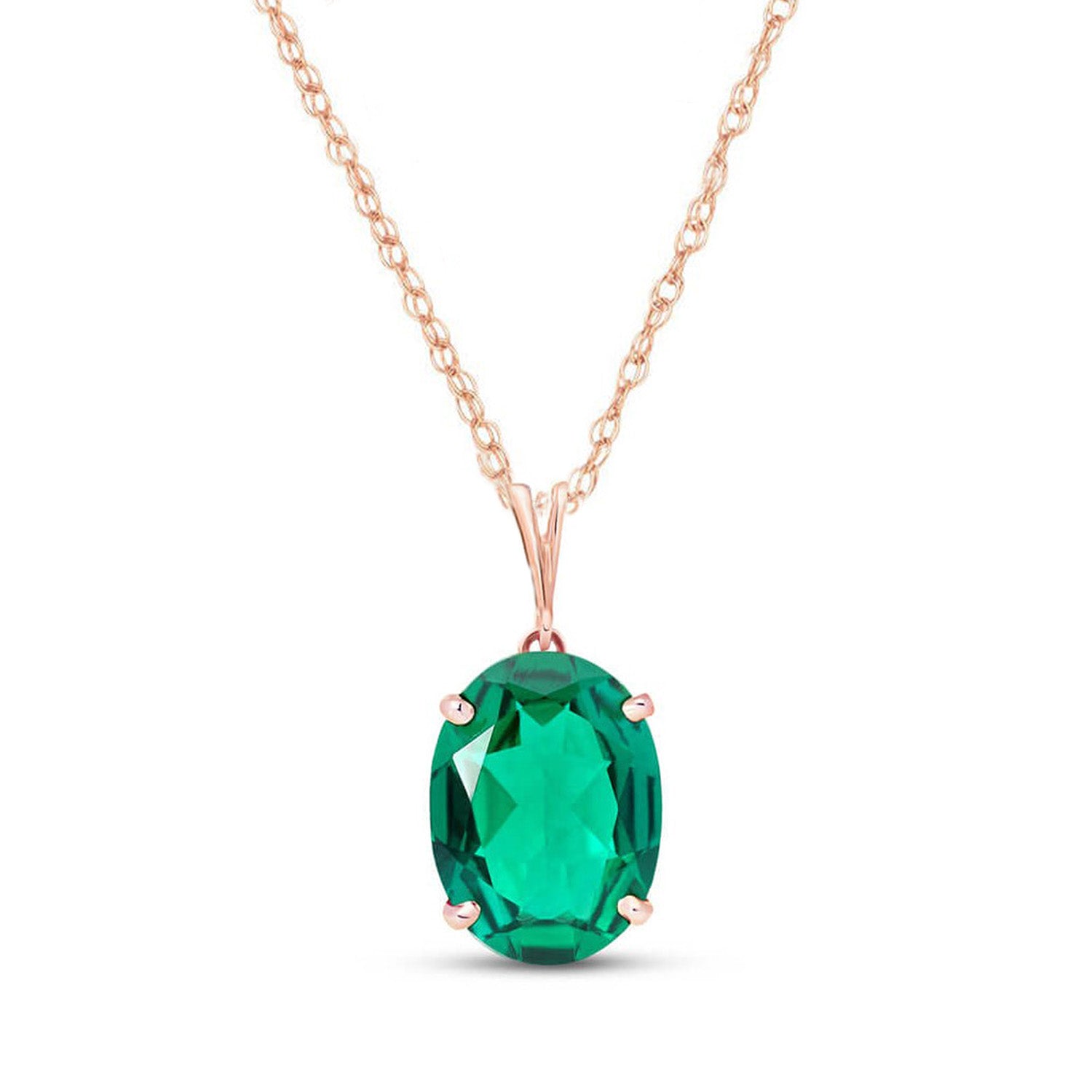 Graceful Glow Emerald Necklace