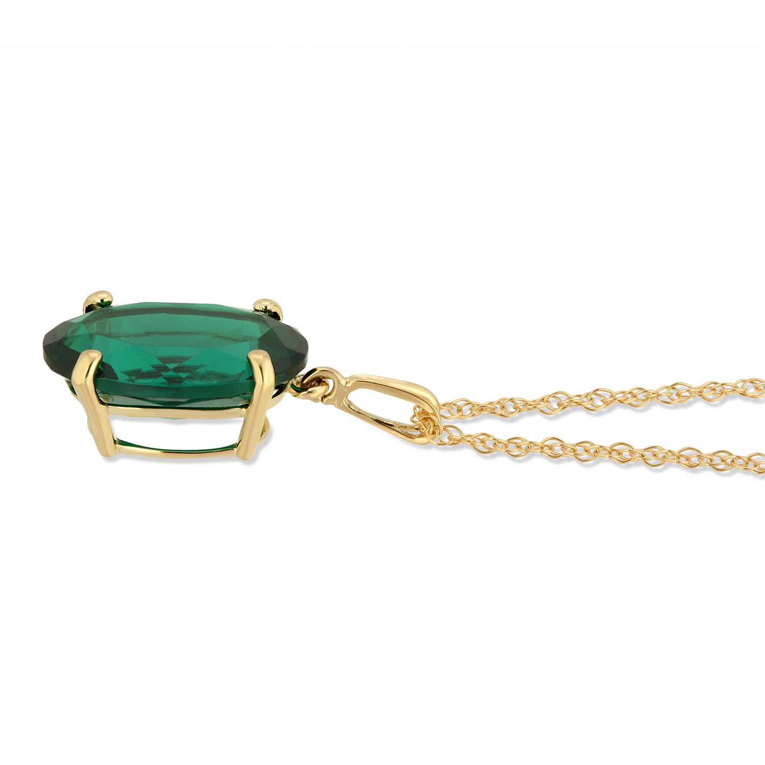 Graceful Glow Emerald Necklace