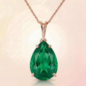 Hidden Light Emerald Necklace