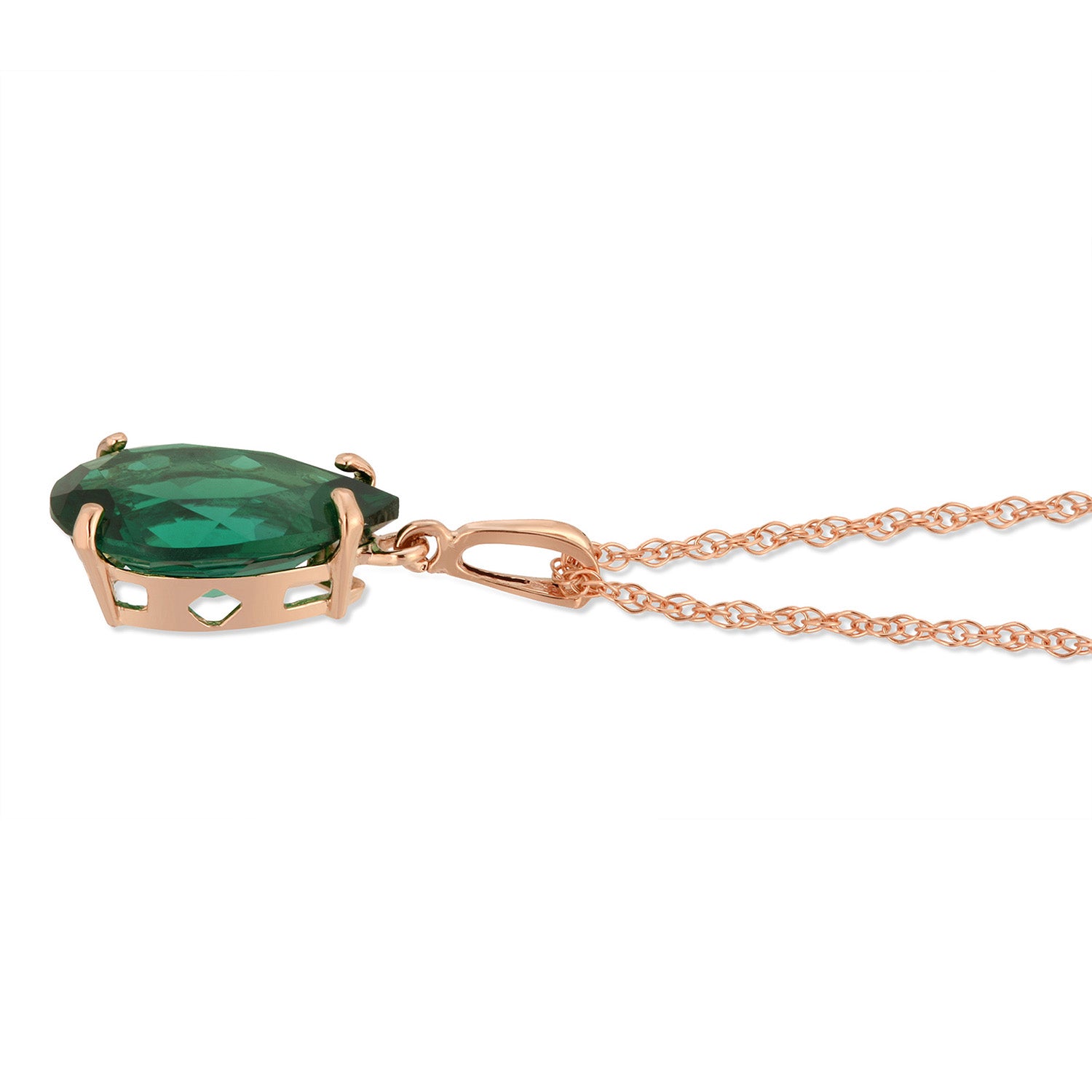 Hidden Light Emerald Necklace