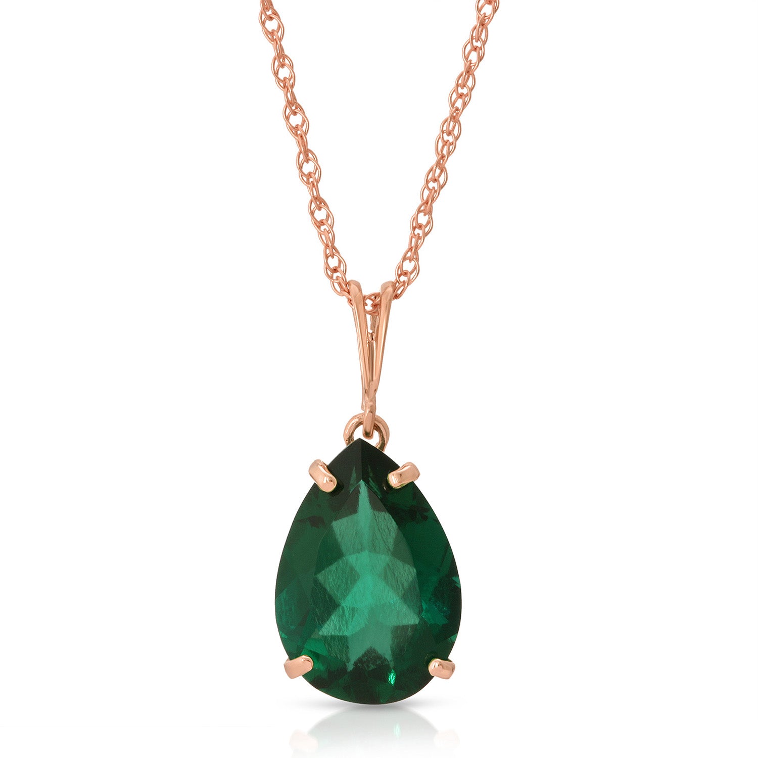 Hidden Light Emerald Necklace