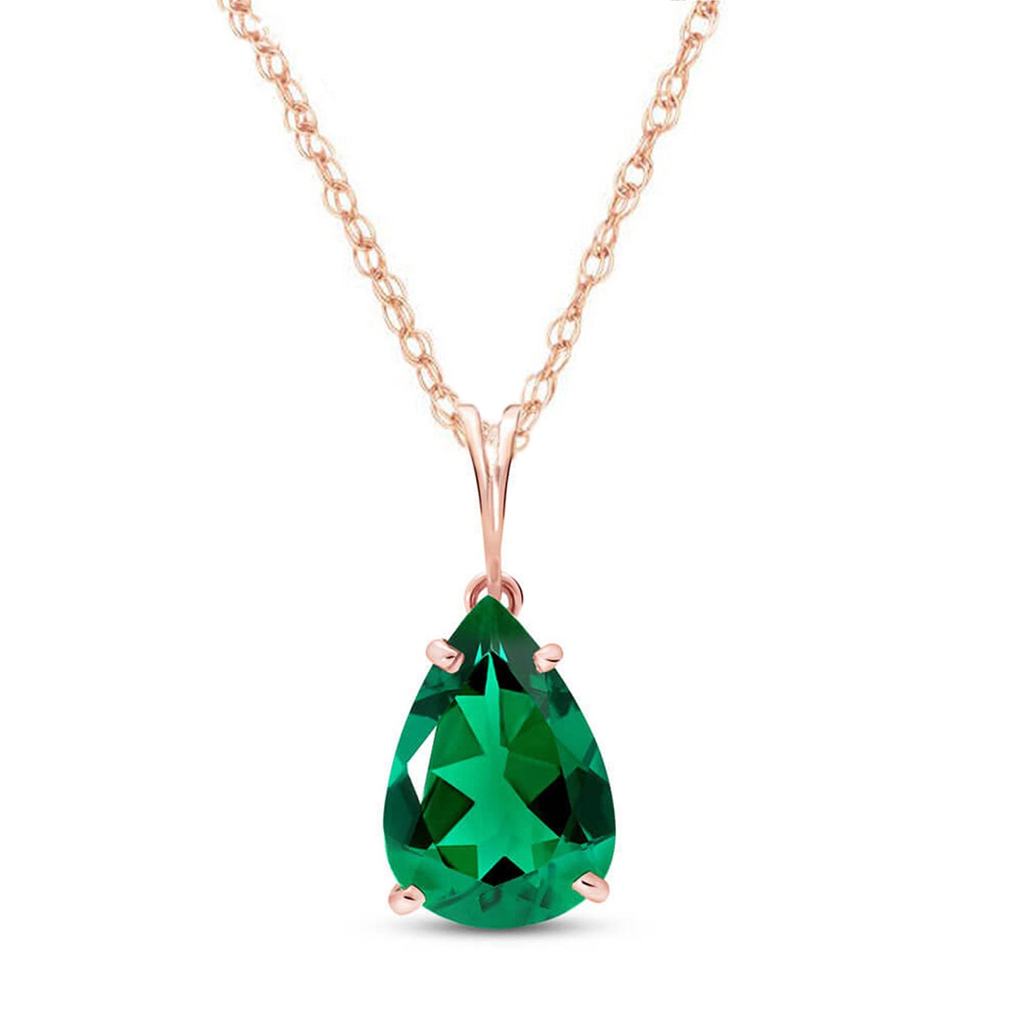 Hidden Light Emerald Necklace