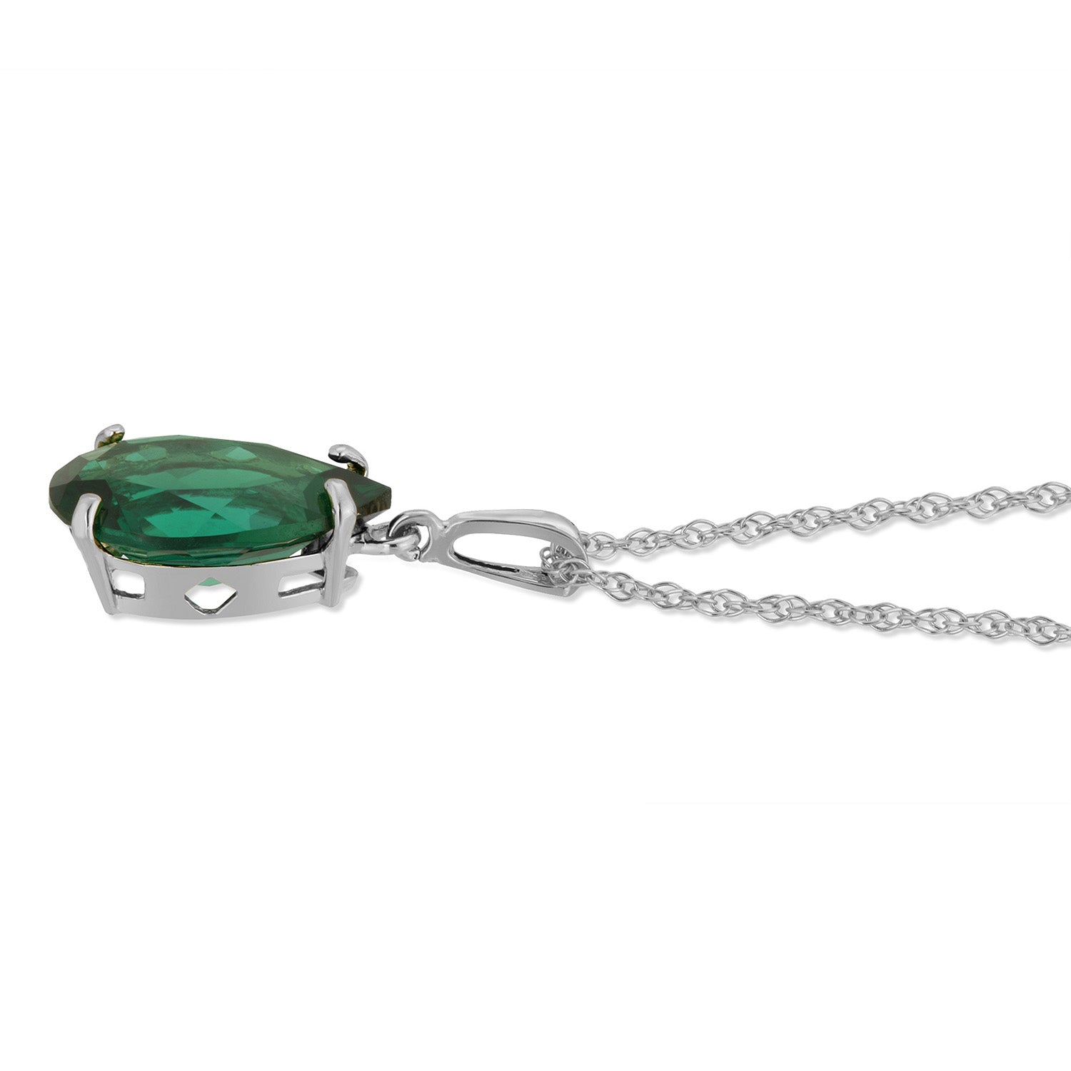 Hidden Light Emerald Necklace