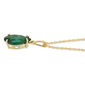 Hidden Light Emerald Necklace