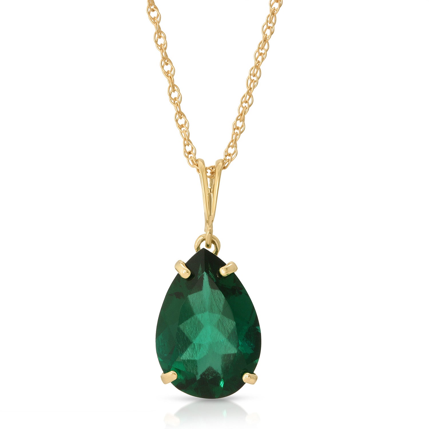 Hidden Light Emerald Necklace