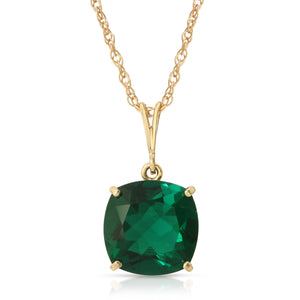 Glowing Halo Emerald Neckalce